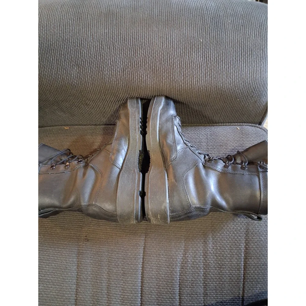 Mens Gore-Tex Black Leather Combat Boots Vibram Sole Tactical Work Hiking‎ Boots